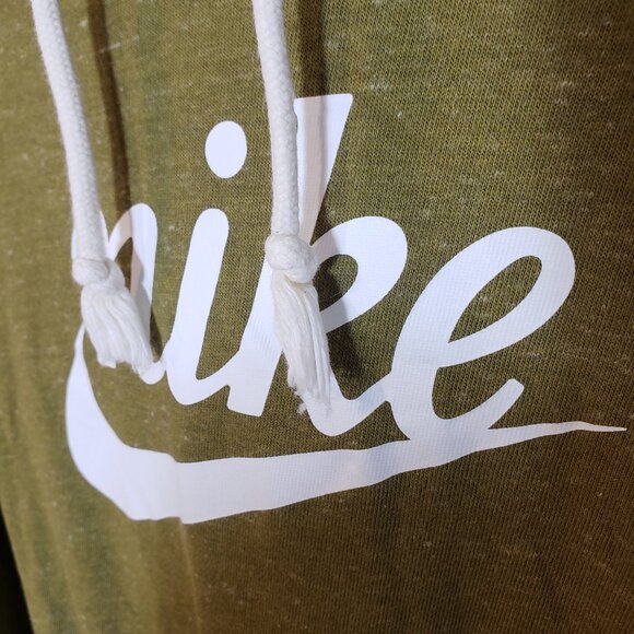 Nike size XL lightweight olive green hooded sweater - Picture 6 of 7